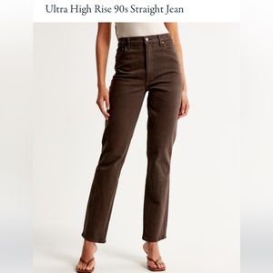 Ultra High Rise 90s Jeans - Dark Brown